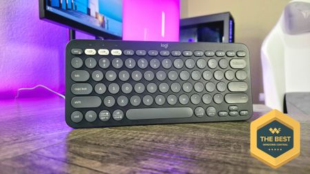 Image of the Logitech Pebble Keys 2 (K380s) wireless keyboard.