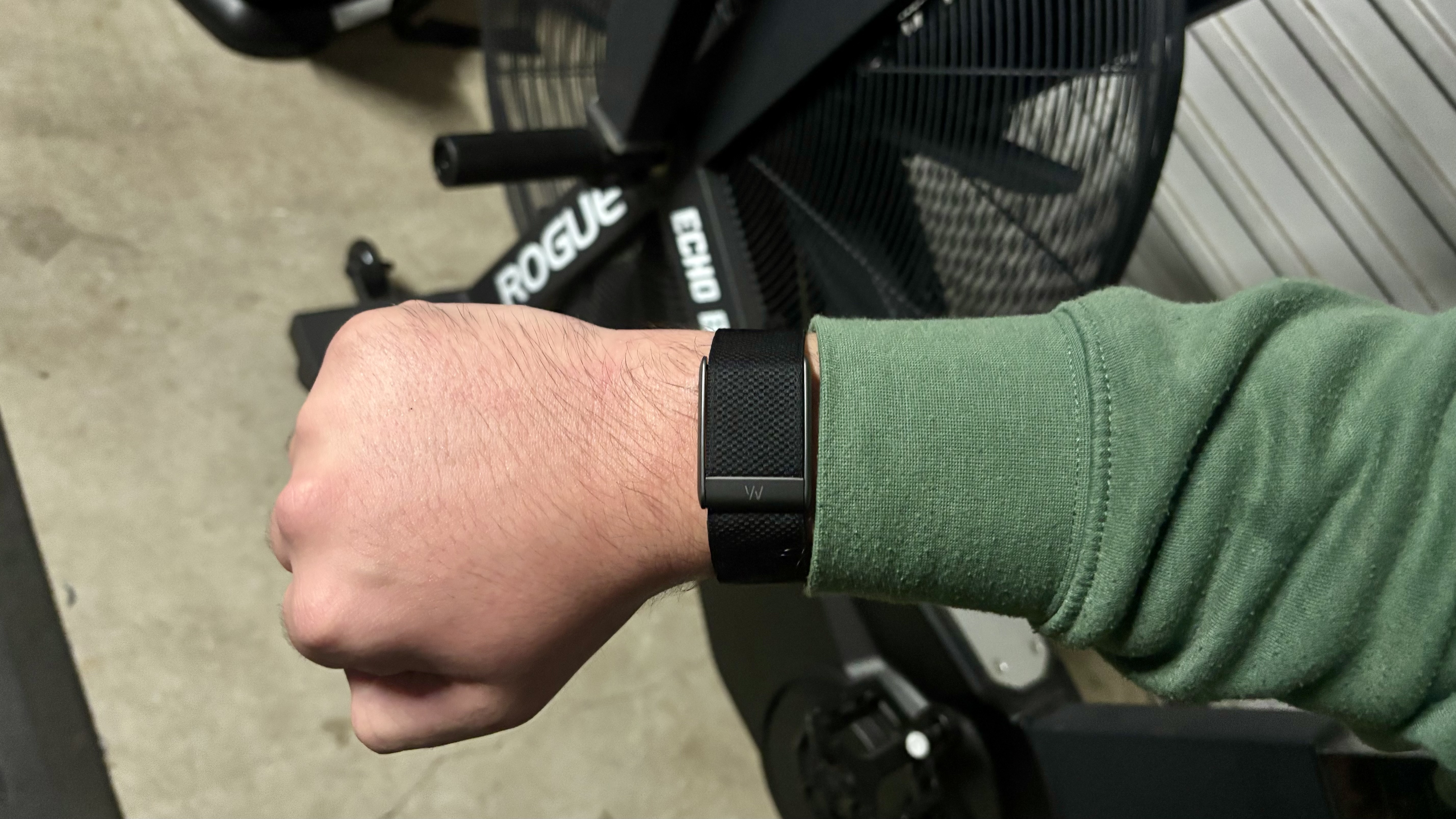 Whoop 5.0 Band mid-workout