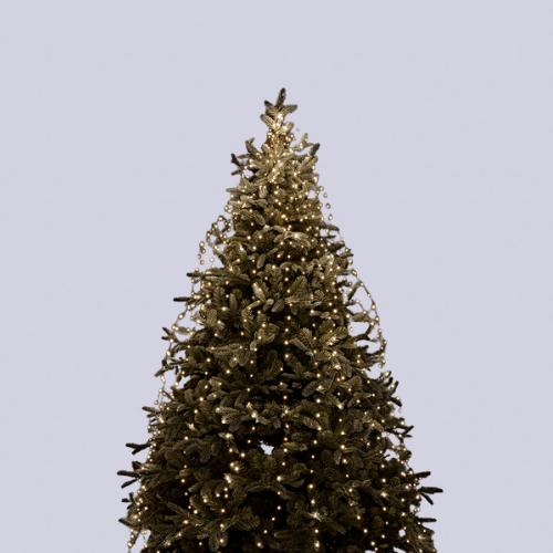 Tree with vertical lights