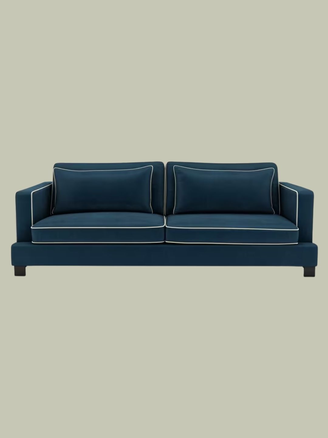 DFS, Demure Four-Seater Sofa in Dark Blue