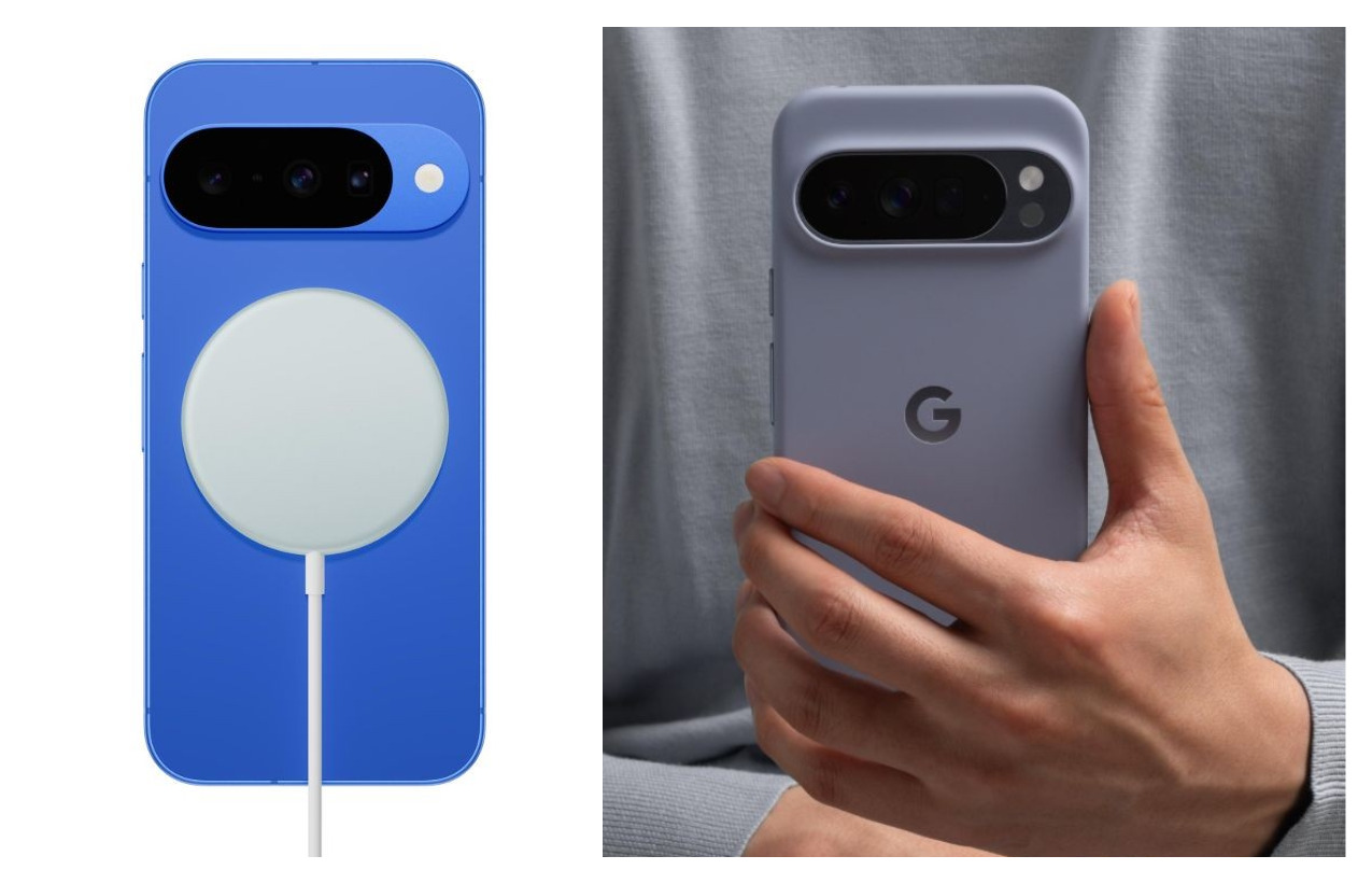 Leaked image of Pixel 10 showcasing Pixesnap MagSafe-like wireless charging