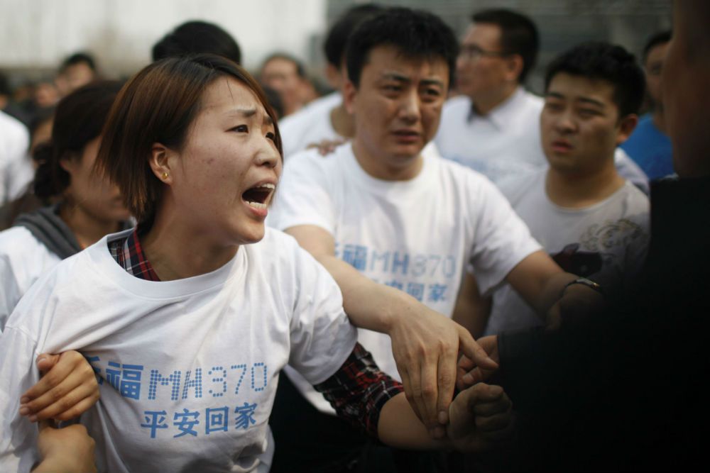 Relatives of the people on board flight MH370