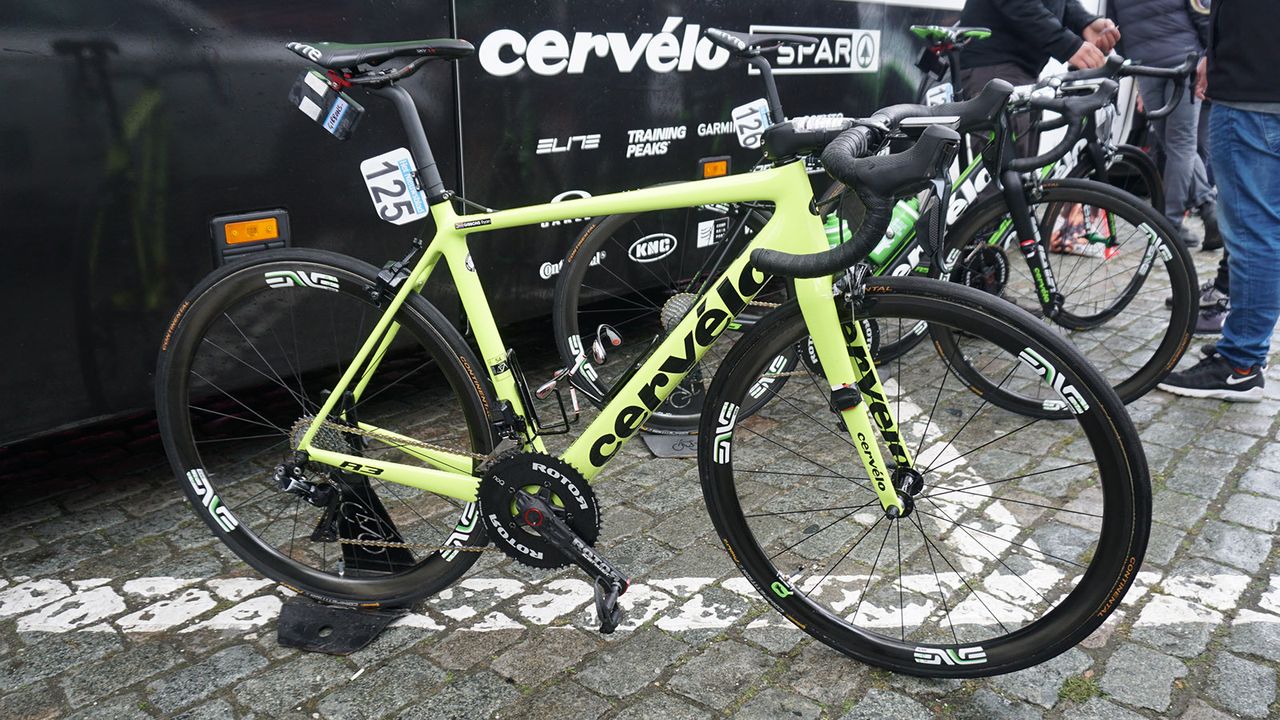 Ryan Gibbons raced aboard the Cervelo R3