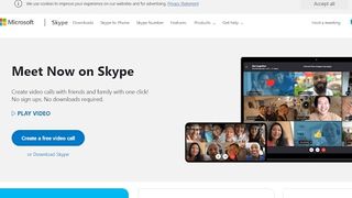 Skype's homepage