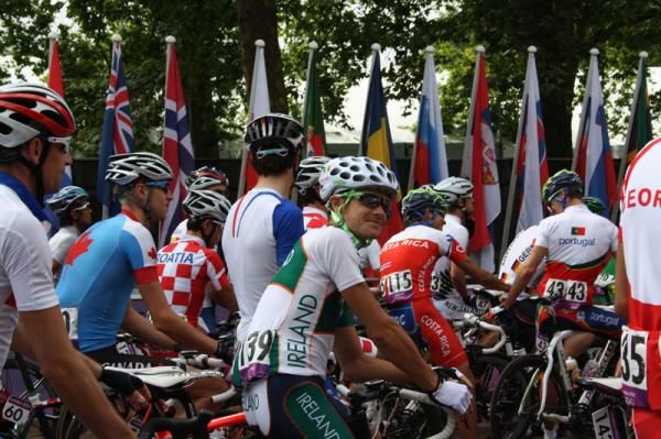 Nicholas Roche on the start line in London
