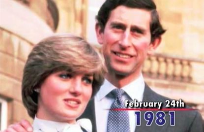 Prince Charles and Lady Di were engaged today in 1981