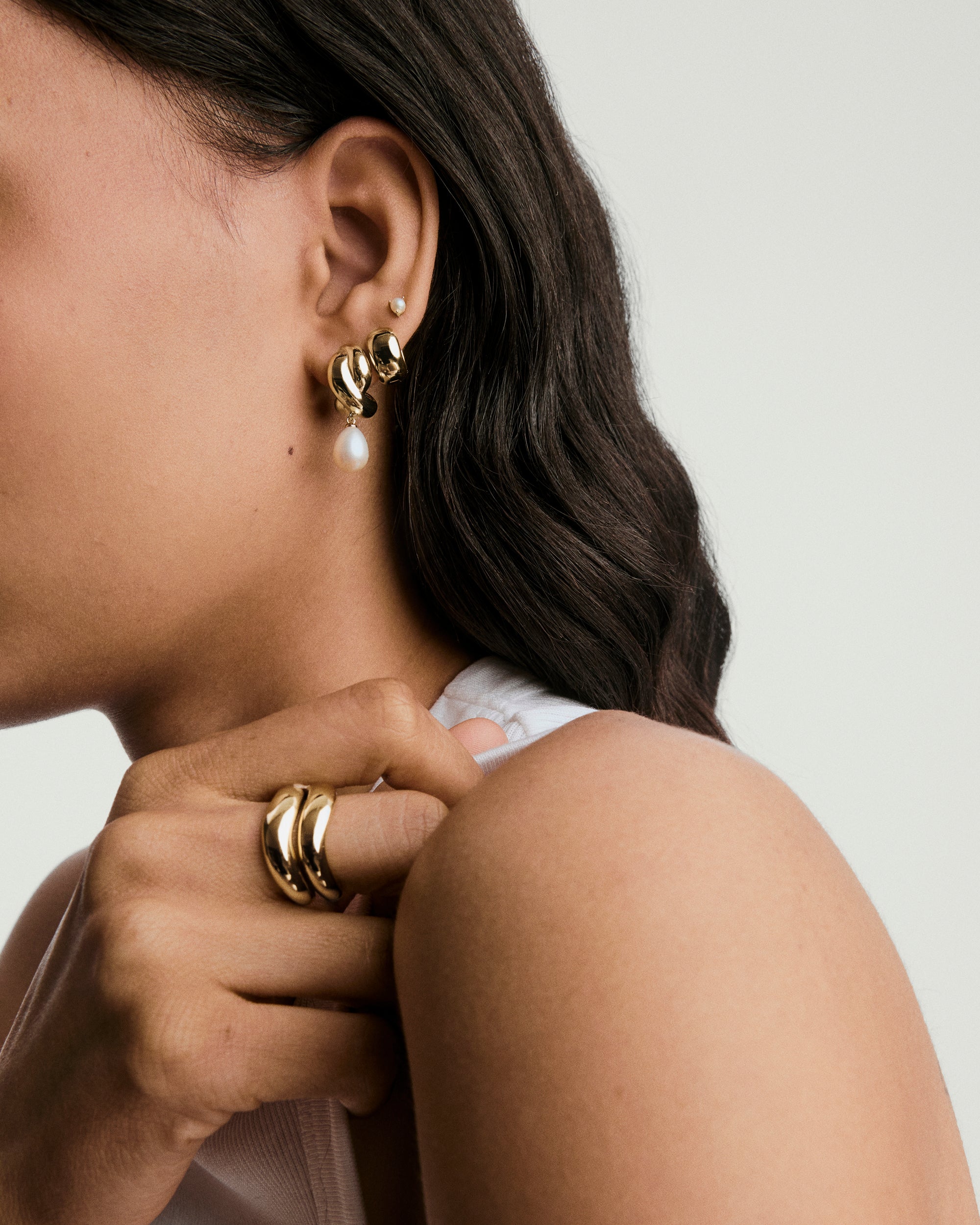18k Gold Vermeil / Pearl