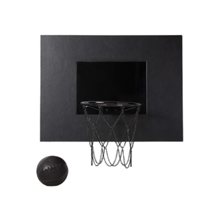 Black Leather Basketball Hoop