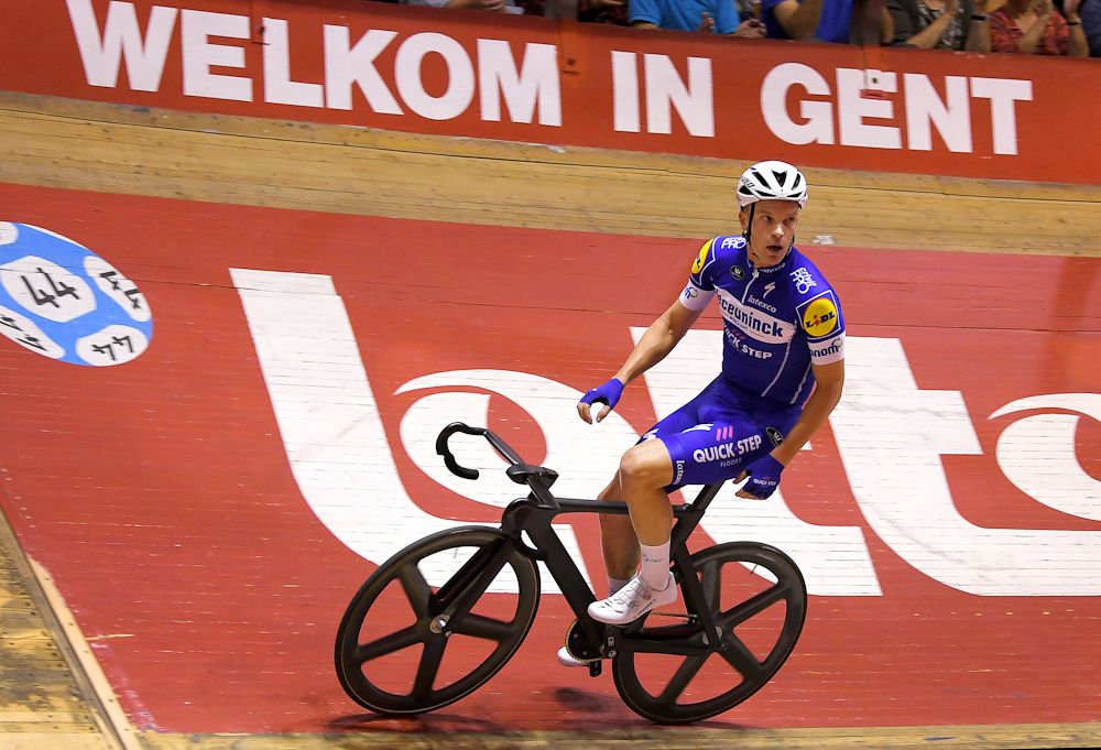 Iljo Keisse on the track in Gent