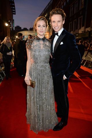 Eddie Redmayne and Hannah Bagshawe at the BAFTA Awards, 2015