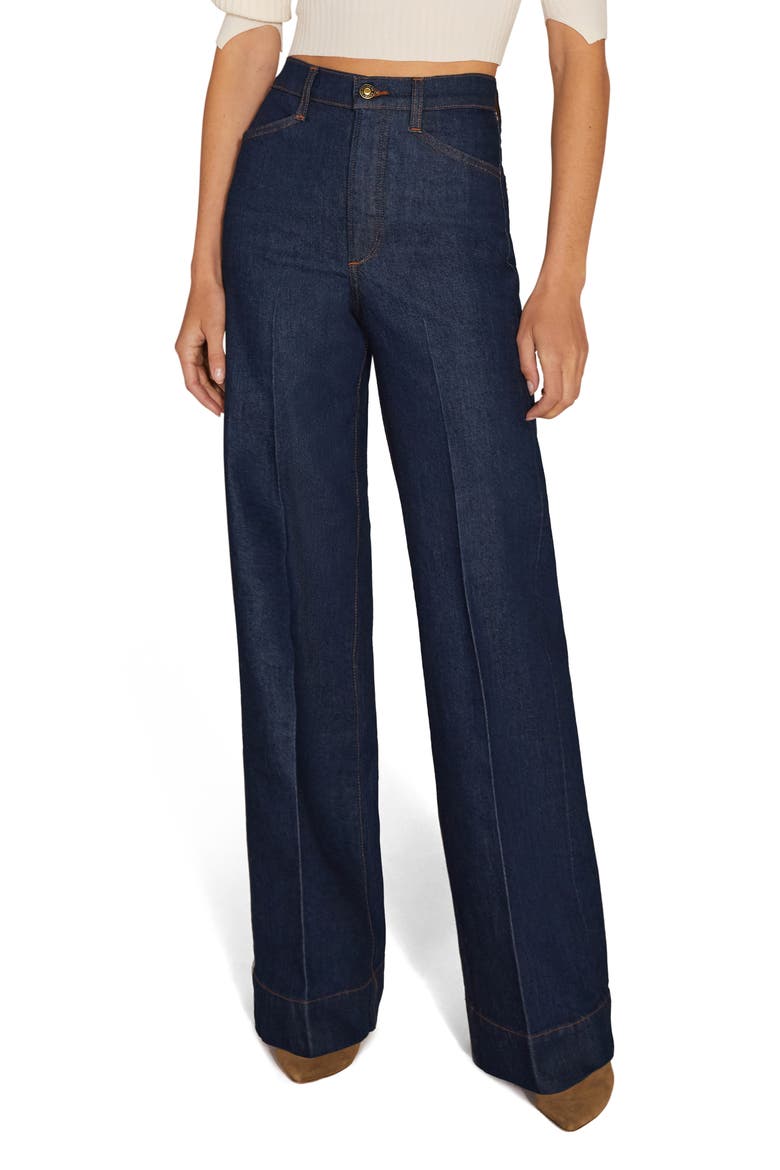 The Mischa Shortie Super High Waist Wide Leg Jeans