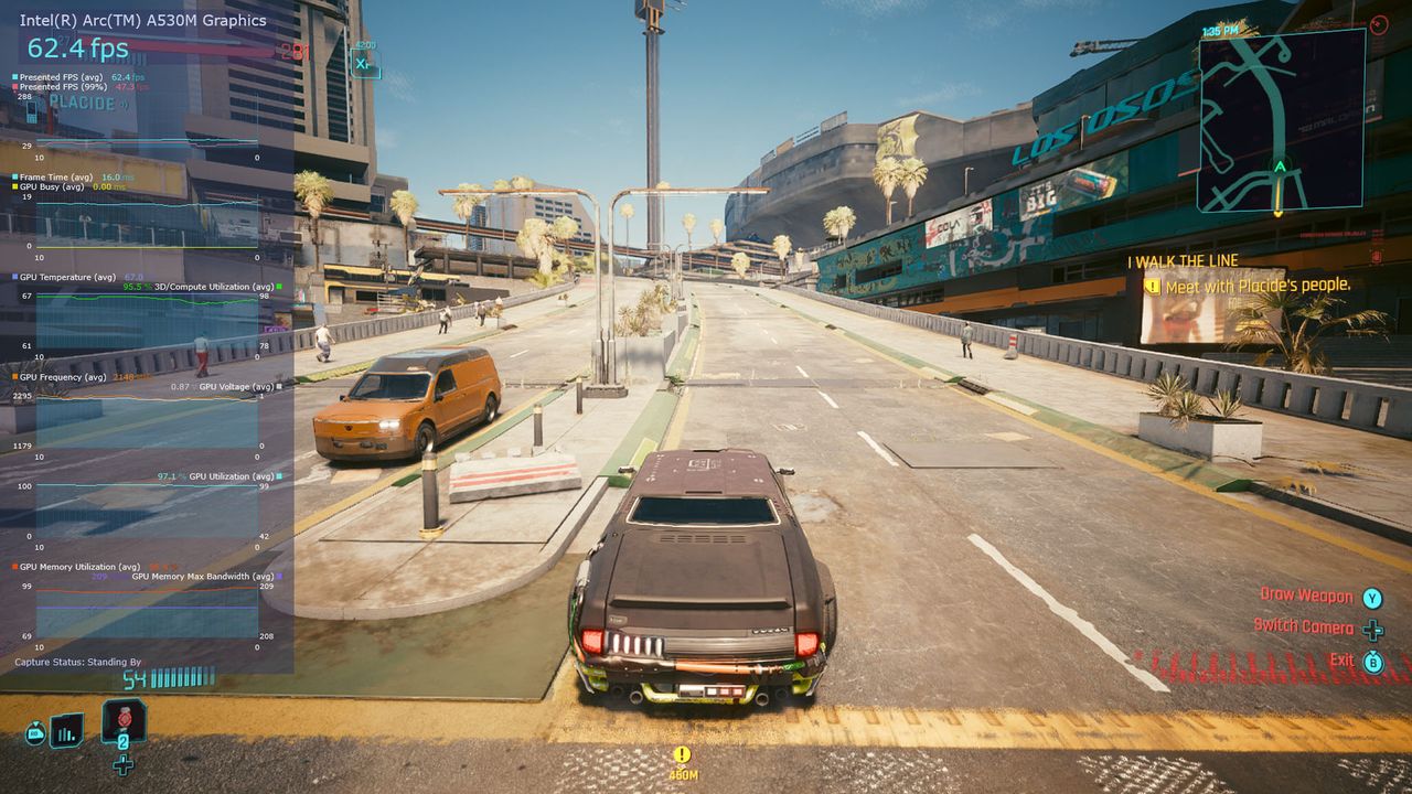 Lenovo LOQ 15IAX9I running Cyberpunk 2077