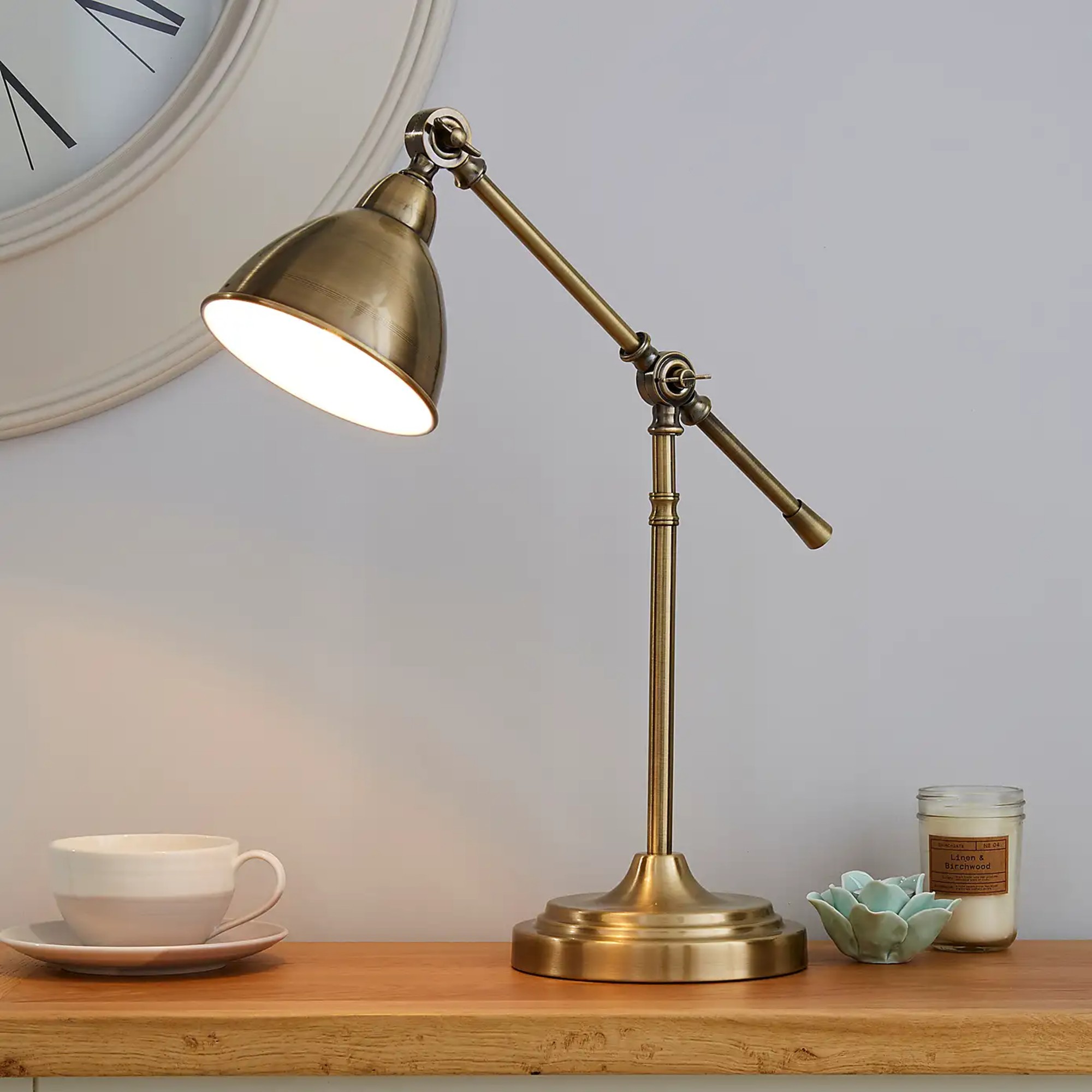 Dunelm Lever Arm Table Lamp
