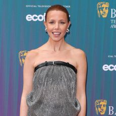 Stacey Dooley on the red carpet at the Baftas