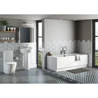 This cheap bathroom suite from Victoria Plum is a great contemporary suite