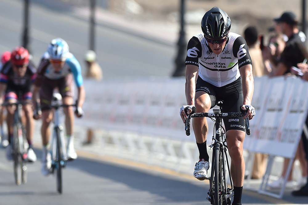 Serge Pauwels (Dimension Data) just failed to catch Bob Jungels