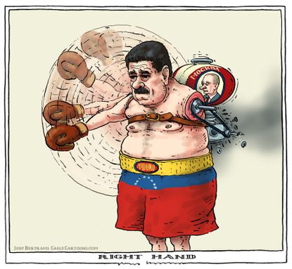 Political Cartoon U.S. Diplomats Nicolas Maduro Venezuela Putin Russia