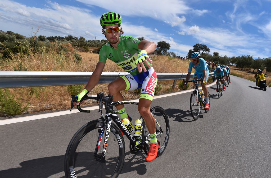 Peter Sagan was in a playful mood