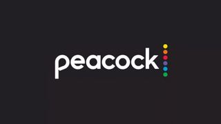 A screenshot of the Peacock logo in front of a black background.