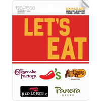 Let’s Eat Gift Card: buy $50, get $10 off with code EATPD at Amazon