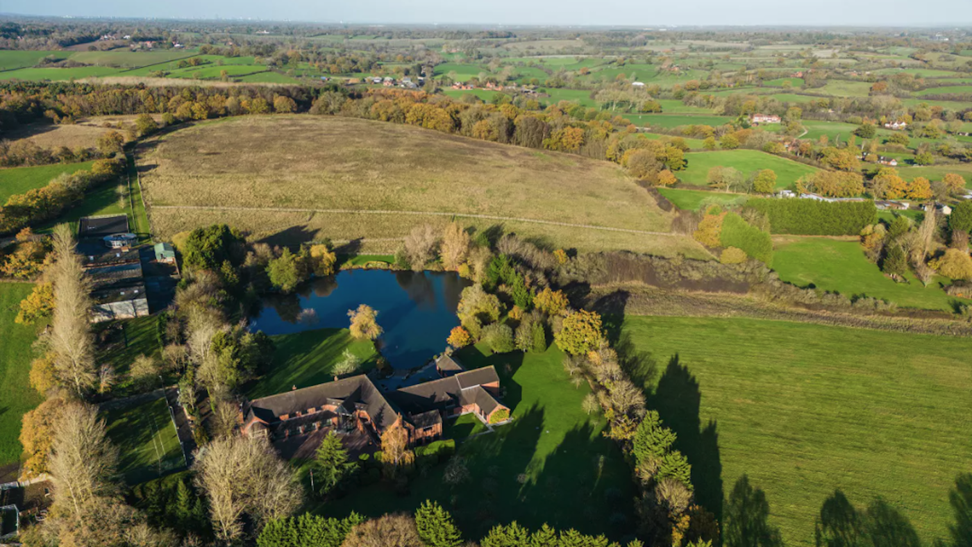 Birds-eye view of Mockley Farm
