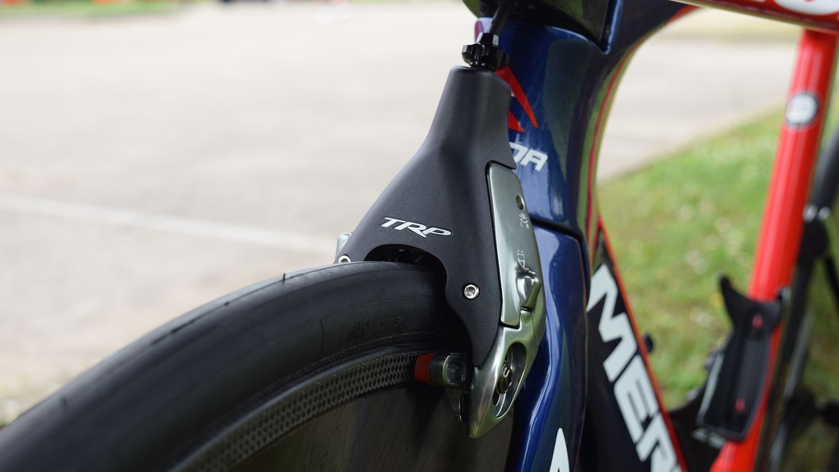 The front fairing on the brake can be removed for any adjustments