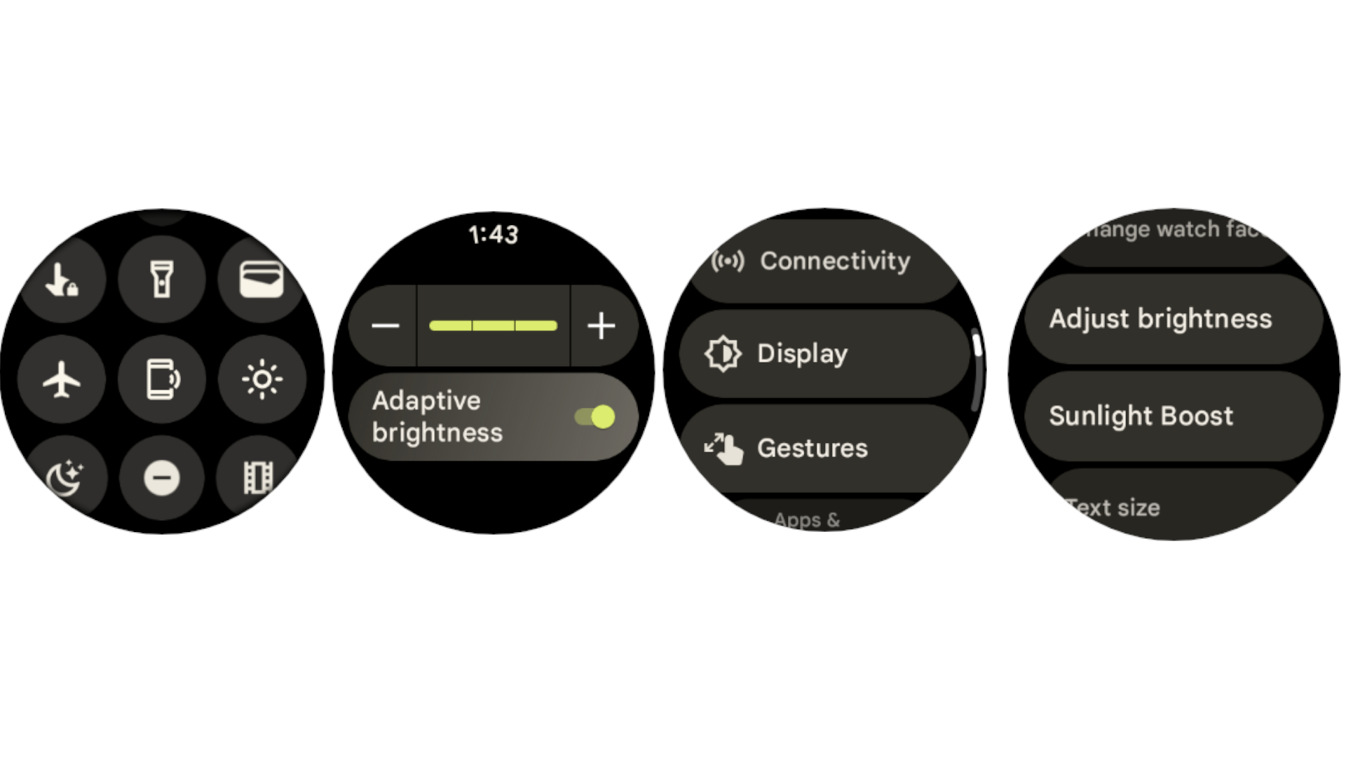 How to change screen brightness on Wear OS