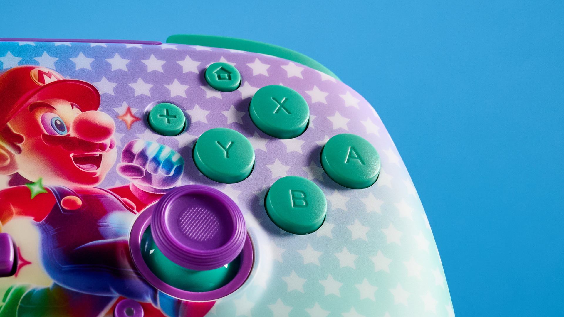 A Mario-themed Turtle Beach Rematch Wireless gaming controller for Nintendo Switch 2 and other Switch consoles