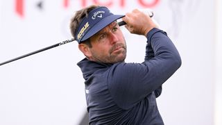 Robert Rock takes a shot at the Hero Open