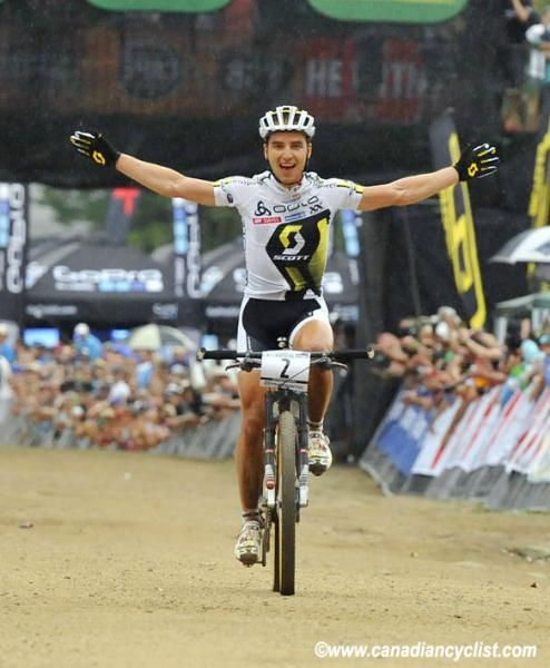 Nino Schurter (Scott - Swisspower MTB Racing Team) winning World Cup #1 in Pietermaritzburg, South Africa