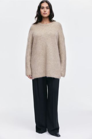 Oversized Mohair-Blend Jumper