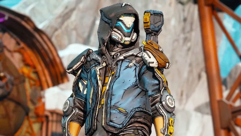 Borderlands 4 XP farms: An upper-body shot of Rafa standing with his arms by his side and looking slightly to his left.
