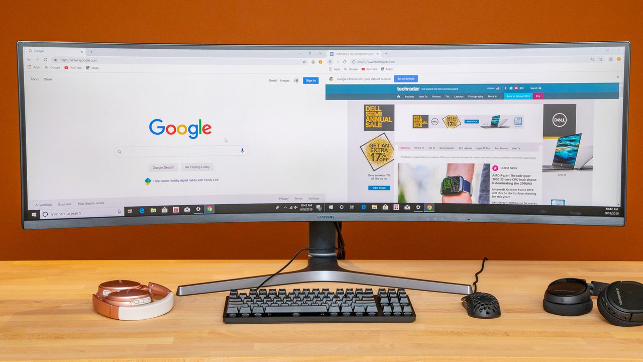 Samsung CRG9 display