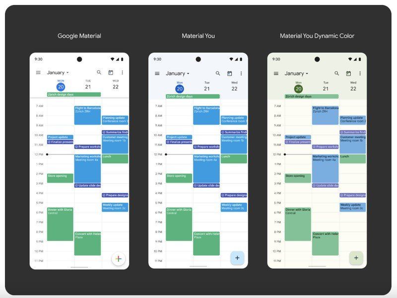 Google Calendar Material You Update