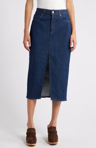 Angela Denim Midi Skirt