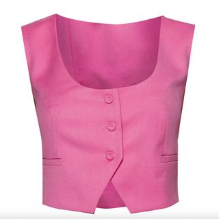 Agata Szybowska Emanuel Bubblegum Pink Waistcoat