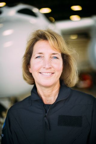 Kelly Latimer, experienced research test pilot and newest Virgin Galactic flier.