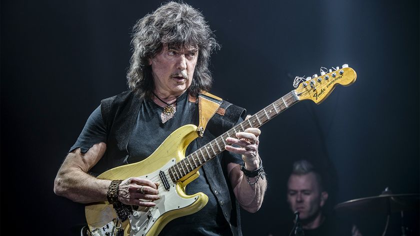 Ritchie Blackmore of Rainbow performs at Genting Arena on June 25, 2016 in Birmingham, England 