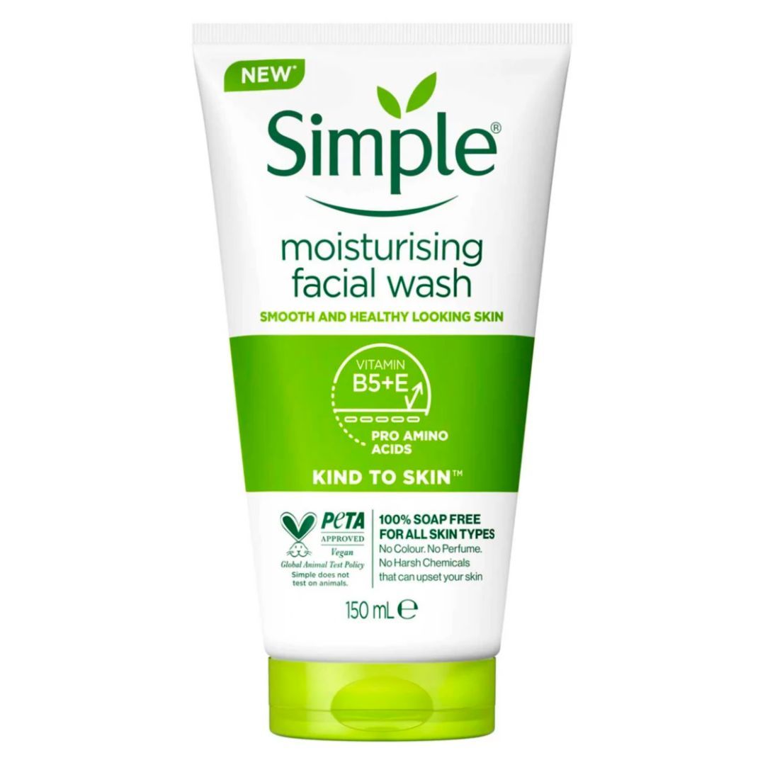 Simple moisturizing face wash that is gentle on the skin