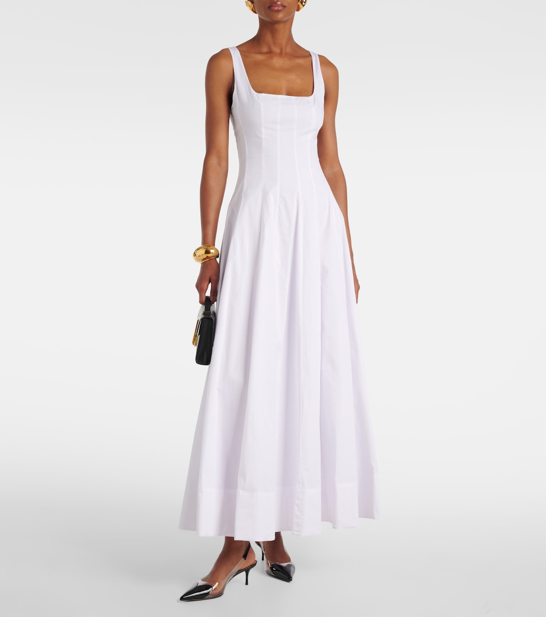 Wells Cotton Poplin Maxi Dress