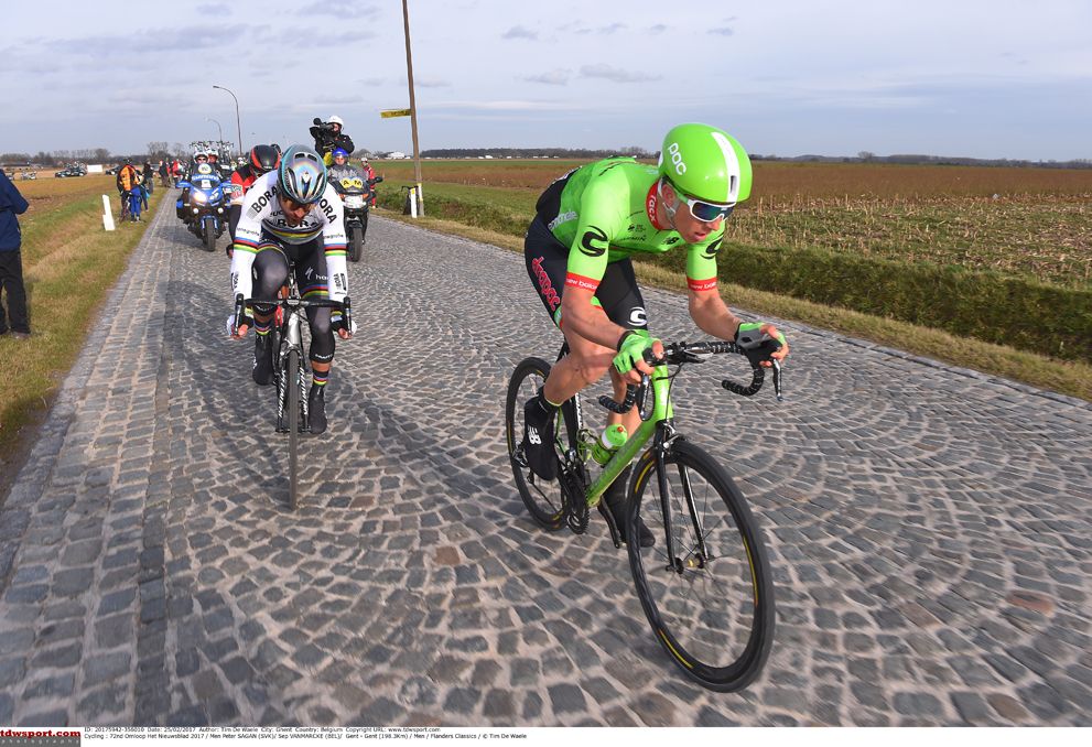 Sep Vanmarcke looked strong in the break