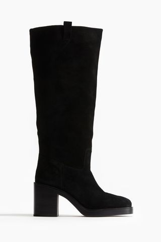 Knee-High Suede Boots