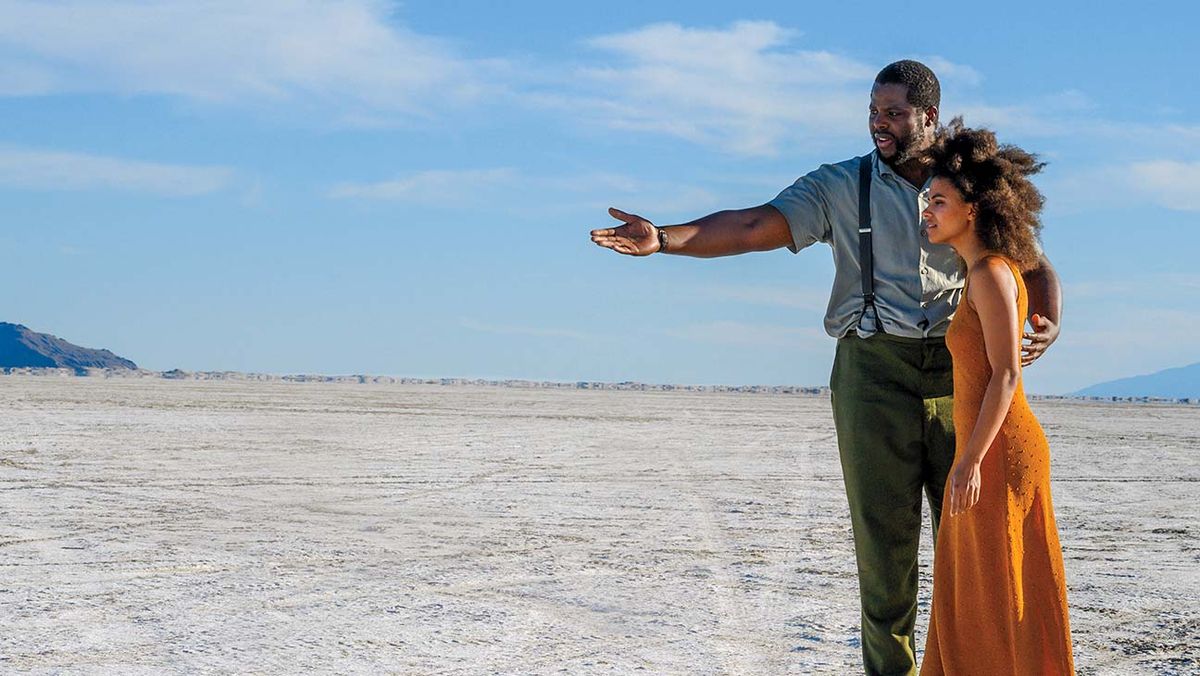 Winston Duke and Zazie Beetz in &#039;Nine Days&#039;.