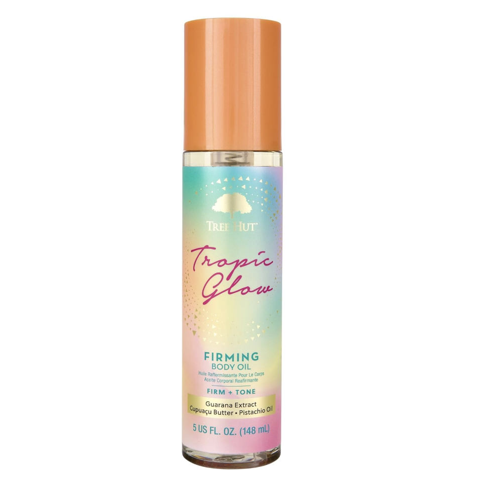 Tree Hut Tropic Glow Firming Body Oil, Hydrating Oil With Cupuacu Butter, Made With Guarana &amp;amp; Pistachio for Glowing Skin, 5 Fl Oz