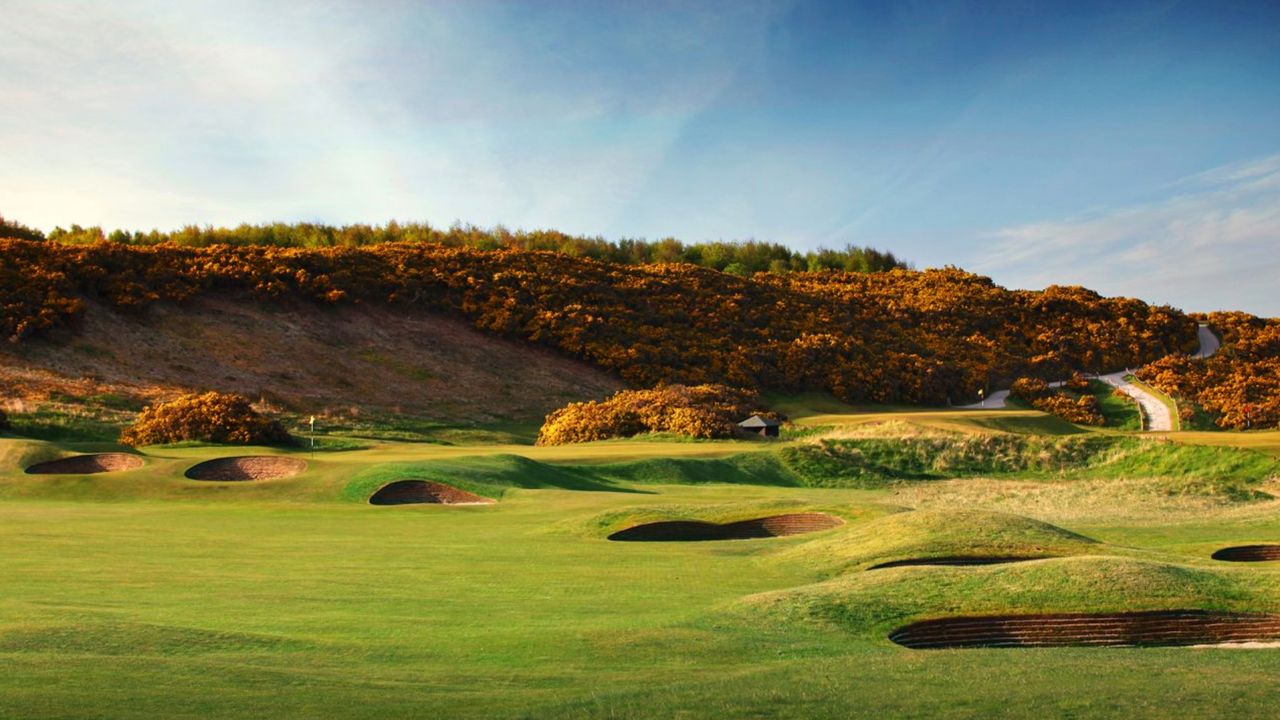Royal Dornoch golf course pictured