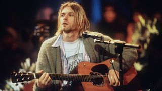 Kurt Cobain of Nirvana during the taping of MTV Unplugged at Sony Studios in New York City on November 18, 1993
