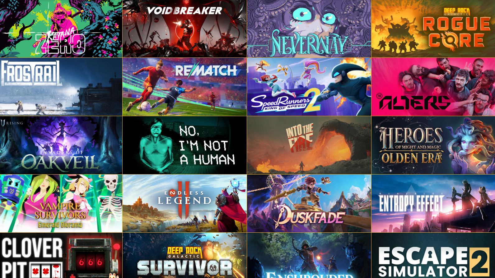Games showcased during the Triple-I Initiative event.