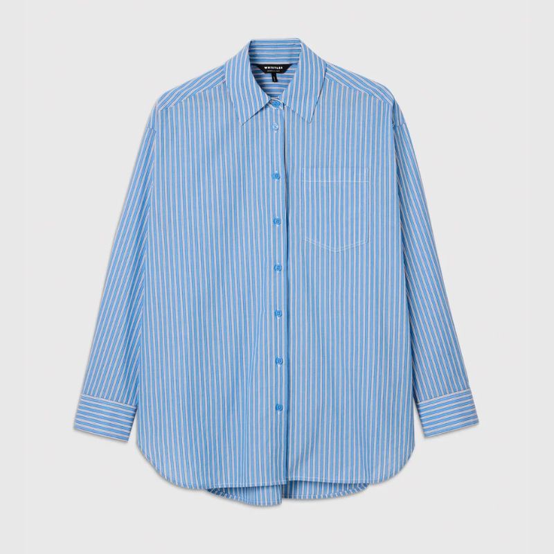 Blue and white stripe shirt by Whistles