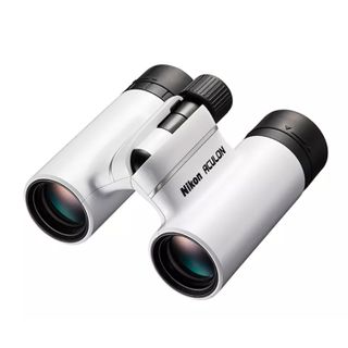 Stock image of the Nikon Aculon binoculars on a white background