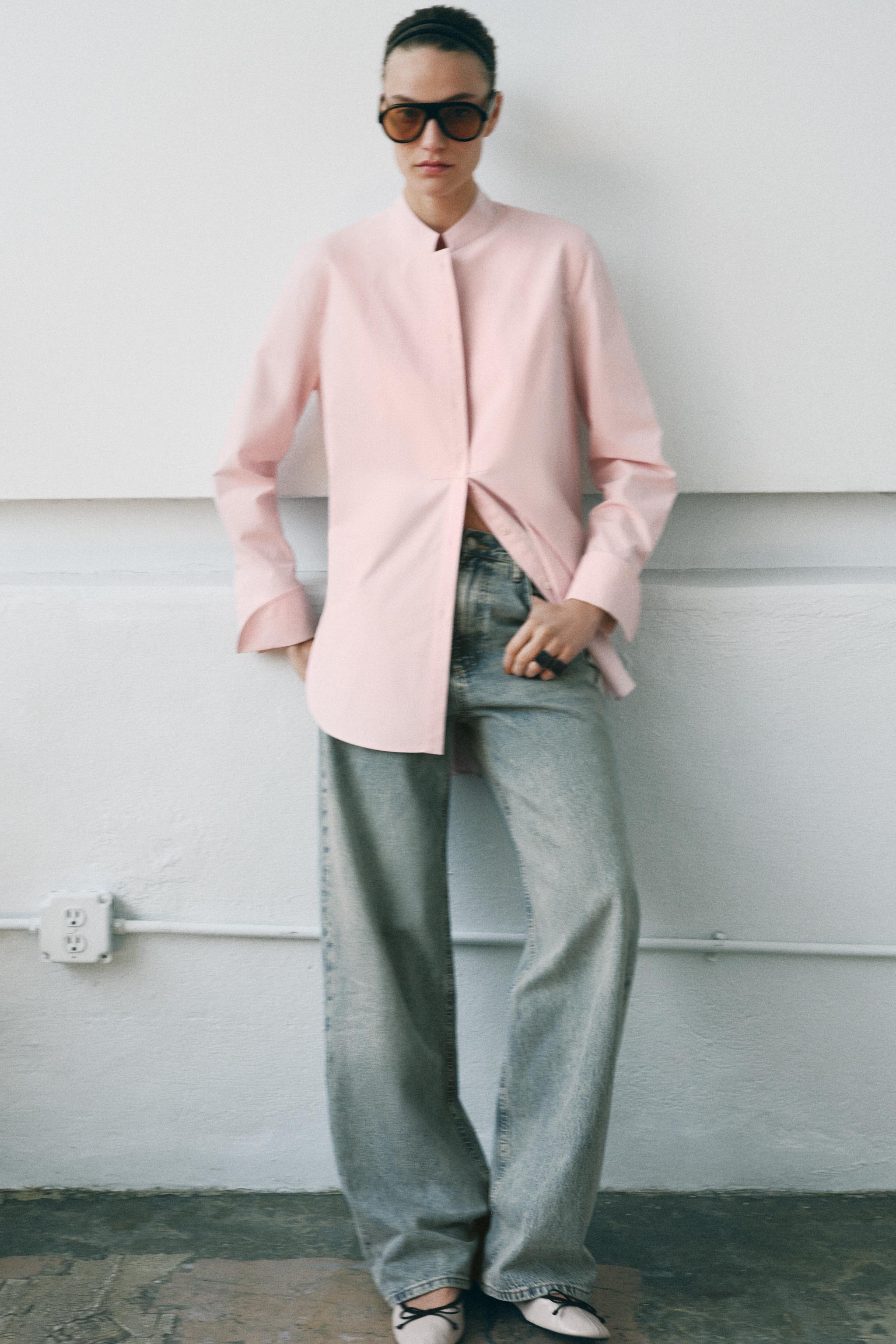 Asymmetric Poplin Shirt Zw Collection